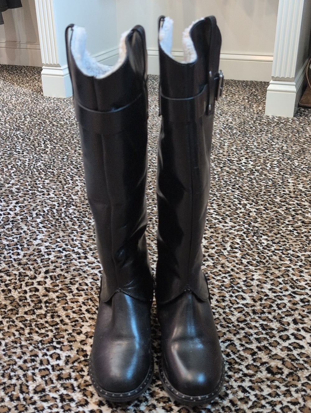 Ugg Collection Cavaleri Convertible Tall Black Women's Riding Boots 7.5